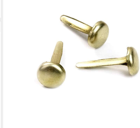 Sowaka Mini Brads 50 Pcs Glod 50 Pcs Silver Round Metal Paper Fasteners for Art Craft Handmade Project Scrapbooking DIY Office School Supplies...
