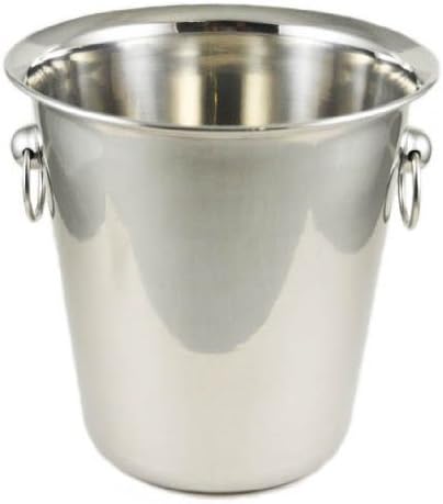 Winco WB-4 4 Quart Wine Bucket,stainless steel,Set of 3...