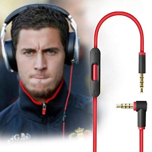Replacement Audio Cable Cord Wire with in-line Microphone and Control Compatible with Beats Solo 2 Solo 3, Studio 3, Pro, Detox, Wireless, Mixr, E...