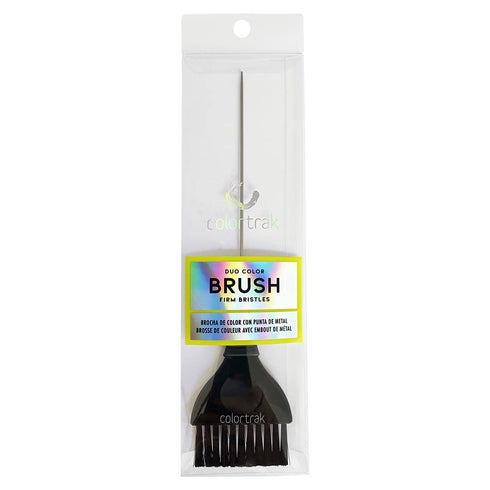 Colortrak Duo Color Brush, Pin Tail Ideal For Sectioning, Firm Straight Bristles, Ergonomic Rubber Grip, Contoured Thumb Groove To Prevent Fatigue...