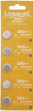 25 Pieces 390/389 SR54/SR1130W Silver Oxide Watch Batteries...