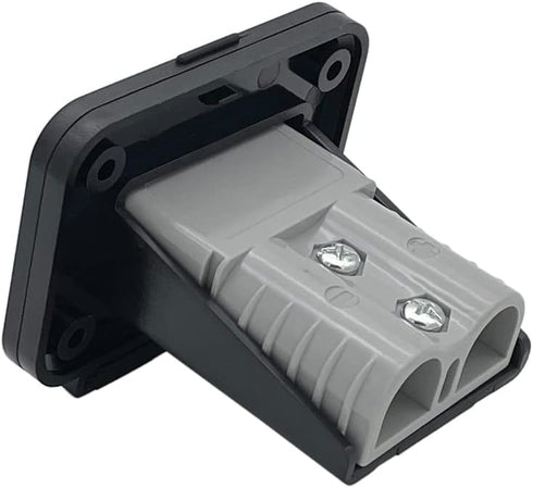 120A Plug Mounting Panel with Cover for Anderson SB120 Connectors Flush Mount Recessed Plate (Gray-1pc)...