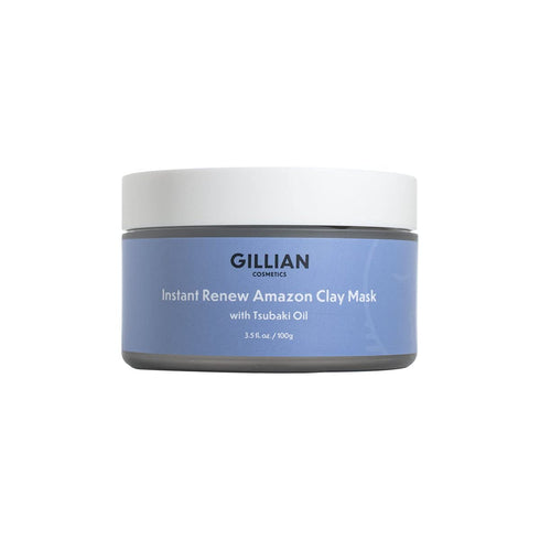 Instant Renew Amazon Clay Mask with Tsubaki Oil, Vegan Facial Skin Care Mask for Deep Pore Cleansing, Exfoliates dead skin & unclogs pores, Korean...
