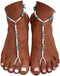Boho Anklet Chain Turquoise Barefoot Sandals Beaded Foot Ankle Chain Beach Toe Ring Foot Chain for Women(2PCS)...