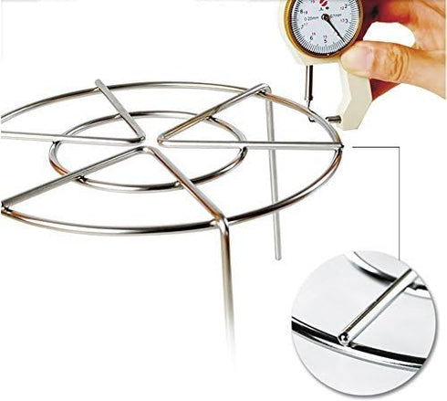 Steam Rack,Steaming Rack Stand,Steamer Basket,Heavy Duty Stainless Steel Metal Multi-function By Meleg Otthon (5.9" Diameter X2"High)...