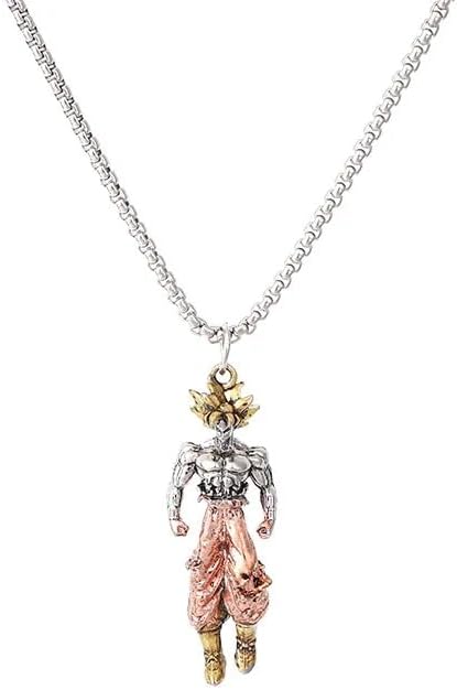 new Anime stainless steel DBZ sayin dragon Necklace Cadena 2024, yellow, red, silver...