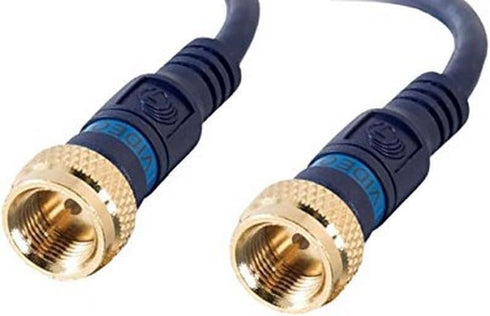 C2G Legrand High-Speed Internet Modem Cable, Blue Internet Modem Cable, Coaxial Cable 3 Feet, 1 Count, C2G 28721...