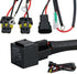 O-NEX HID Relay Harness 40A 12V 35W/55W Heavy Duty Universal for H1 H3 H7 H10 H11 9005 9006 9145 5202 880 Xenon HID Battery Wiring Kit...