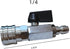 High Pressure Washer Ball Valve, Stainless Steel Quick Connect Ball Valve for Power Washer Hose, 1/4 NPT...