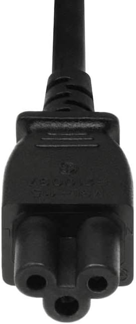 3ft 18 AWG 3 Prong Universal Power Cord (NEMA 5-15P to IEC320 C5)...