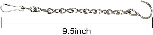 3 Pack Hanging Chain for Garden Plants, Lanterns Bird, Feeders, 9.5 Inch Hanging Chains for Hanging Basket, Wind Chimes and Decorative Ornaments (...