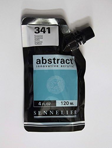 Sennelier Abstract Innovative Acrylic Artist Paint Pouch 120ML (341 Turquoise)...