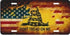 Gadsden/U.S. Flag Don't Tread License Plate...