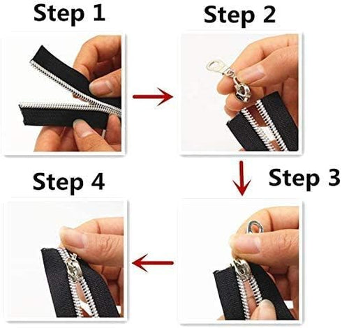 Goyunwell #5 Navy Blue Zipper Tape Zippers by The Yard 10 Yard for The Sewing Purse Bag Backpacks with 20pcs Blue Pulls and Teeth...