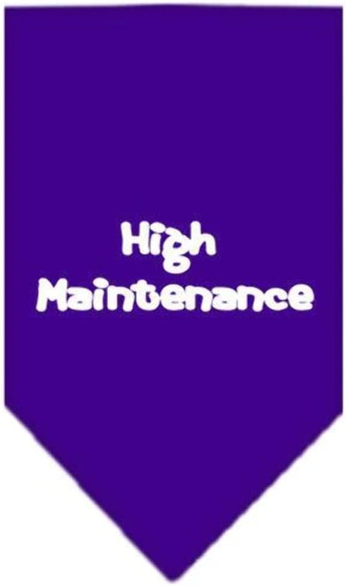 Mirage Pet Products High Maintenance Screen Print Bandana for Pets, Small, Lime Green...