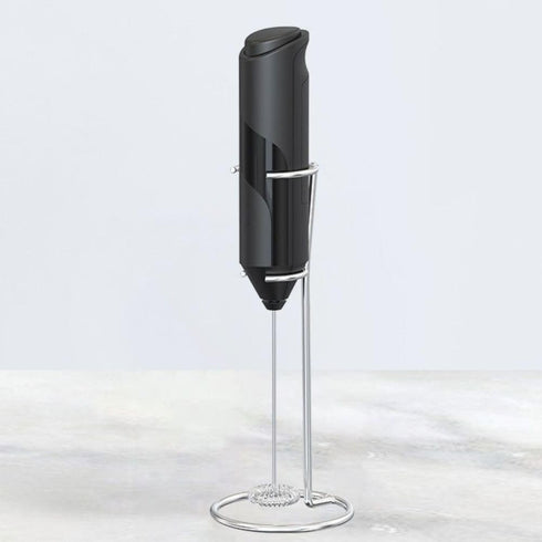 Milk Frother Handheld,Battery Operated Electric Milk Foam Maker with Stand,Coffee Frother,Stainless Steel Whisk Drink Mixer Foamer, for Coffee, La...