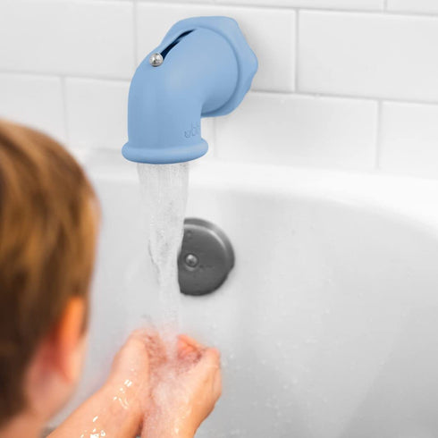Ubbi Bath Spout Safety Guard, Soft Silicone Spout Cover for Baby Bath Time, Must Have Bath Time Accessory, Large, Cloudy Blue...