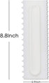 4 Pcs/set Cake Scraper Decorating Plastic Sawtooth Comb Mousse Butter Cream Cake Edge Tools Plastic Sawtooth Cake Icing Smoother Kitchen Baking Ca...
