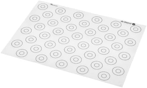 de Buyer Macaron Silicone Baking Mat - 15.75” x 11.75” - Perfect for Macarons & Cookies - Nonstick & Easy to Clean...