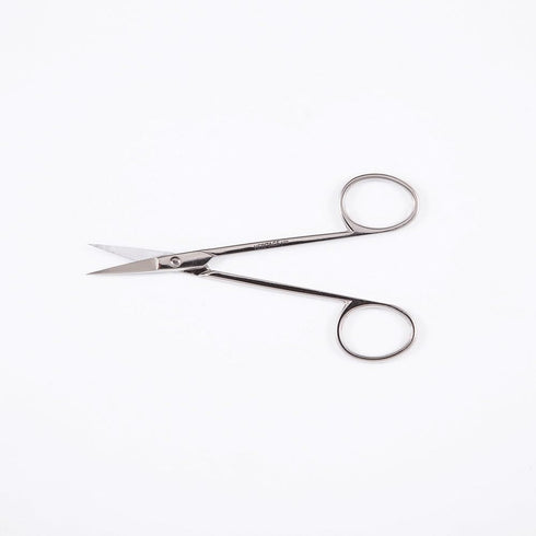 Klein Tools G104C Scissors, Embroidery Scissors with Curved Blade for Cutting Wire, Light Rubber Flashing, Filaments, More, 4-3/8-Inch...