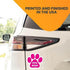 Magnet Me Up: Dog Mom Pink Pawprint Magnet Decal - 5 Inch - Heavy-Duty Automotive Magnet - Show Your Love for Dogs - Perfect for Cars, Trucks, SUV...