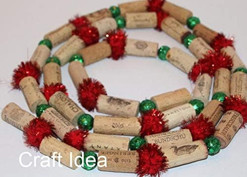 YYCRAFT 100pcs Glitter Tinsel Pom Poms Sparkle Balls for DIY Craft/Christmas Party Decoration/Cat Toys(25mm,Red)...