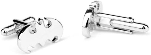 Super Hero Collection Silver Bat Cufflink Men’s Classic Formal Occasions Cufflinks...