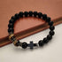 YangQian Cross Bracelet for Men Tiger Eye Catholic Rosary Bracelet for Men Boys Adjustable Natural Crystal Stone Bead Anti Anxiety Stretch Bracele...