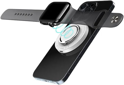 JEEM Magnetic Wireless Charger for iPhone 15/14/13/12 Pro, Plus and Max, Airpods Pro, Apple Watch Series 9/8/7/6/5, 3 in1 Charging Station, magsaf...