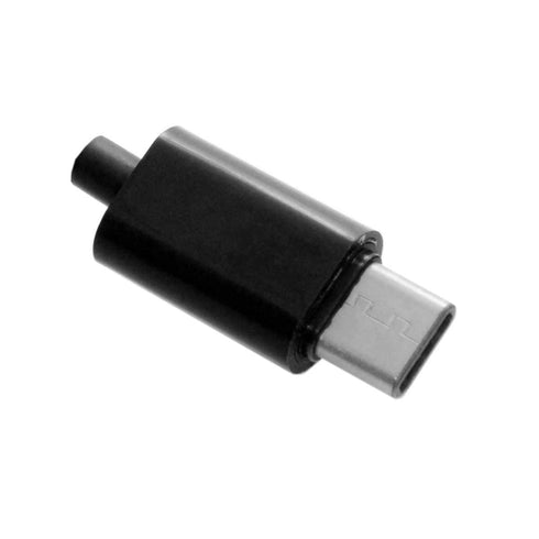JSER 5set DIY 24pin USB 3.1 Type C USB-C Male Plug Connector 5V 3A SMT Type with Black Housing Cover...