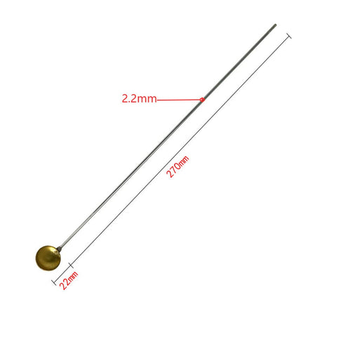 6 Pcs Long Handle Copper Lab Spoons Sample Burning Heating Scoop for Laboratory School Home...