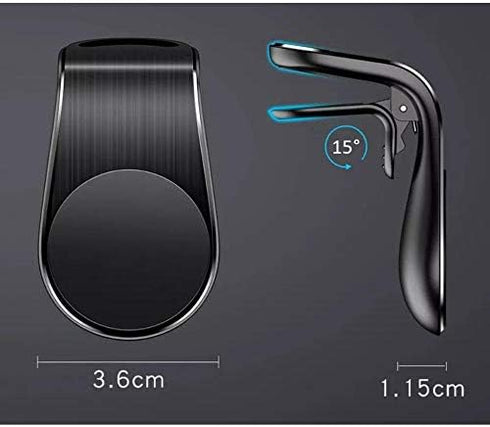 BoxWave Car Mount Compatible with Samsung Galaxy A51 5G - MagnetoMount Clip, Metal Car Air Vent Strong Magnet Mount - Jet Black...