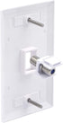 VCE Coax Keystone Jack Insert 20-Pack, 3GHz Coaxial Cable Connector, F-Type RG6 Cable Extender Female to Female for Wall Plate and Patch Panel, Ni...