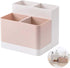 Detachable 4 Compartment Desk Organizer, Card/Pen/Pencil/Mobile Phone/Remote Control Container Holder for Cosmetics Desk Office Storage Skin Care ...