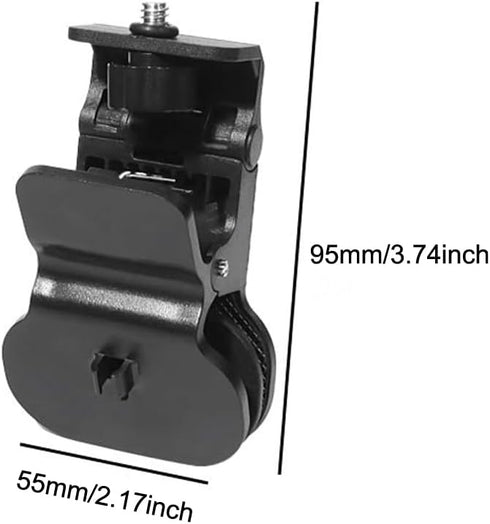 2 Pack Selfie Light Clip Mount Holde with 1/4 Screw Connector Attachment Clamp Stand for Monitor Camera Screen LCD Display Top Fill Light Flash We...