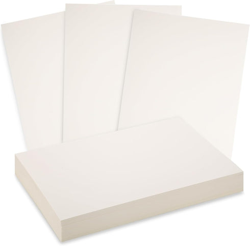 BigOtters 30 Sheets Ivory Cardstock Paper for Craft, Heavyweight Cardstock A4 Cream White Construction Card Stock for Card Making Kids Art Crafts ...