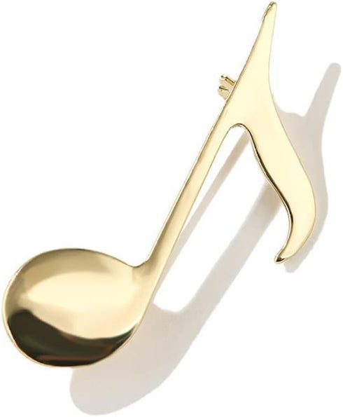 Minimalist Music Note Brooch Lapel Pin for Women Men Cute Simple Gold Plated Musical Pins Scarf Jackets Dress Suit Shirt Bag Hat Brooches Musician...