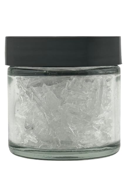 15 ML (0.5 FL OZ) Premium Menthol Crystals 100% Pure Organic and Natural in Glass Jar...