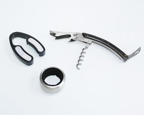 Lutong Wine Opener Set, Porfessional Wine Bottle Opener Set, Including Wine Bottle Opener, Wine Collar and Wine foil Cutter for Sommeliers, Waiter...