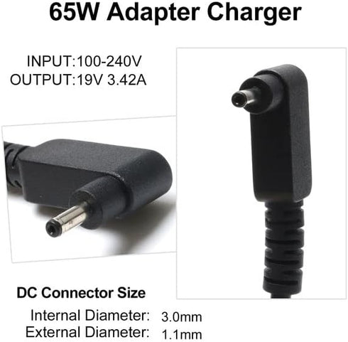 65W AC Adapter Laptop Charger Compatible for Acer Aspire 1 3 5 A115 A315 A515 A517 A315-23 A315-24P A515-44 A515-45 A515-46 A515-55 Power Supply C...