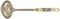 Portmeirion Botanic Garden 12" Soup Landle, Clematis Motif - Porcelain Handle & Stainless Steel, Chip-Resistant Glaze - Ideal Kitchen Tool for Coo...