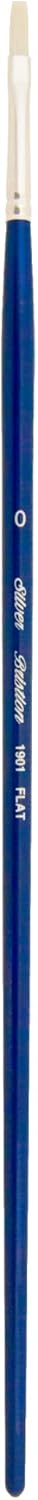 Silver Brush Limited 19010 Bristlon Flat Artist Brush for Acrylic and Oil Painting, Size 0, Long Handle...