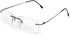 Fuisetaea Rimless Frame Bifocal Reading Glasses Flexible Titanium Alloy +1.50 Lightweight Readers Bifocal Glasses...