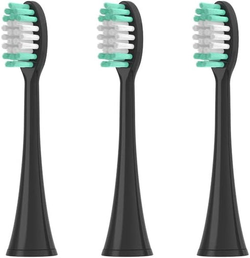 Replacement Toothbrush Heads Compatible with AquaSonic Black Series Vibe Series Black Series pro Duo Series Pro, Pack of 12, Black...