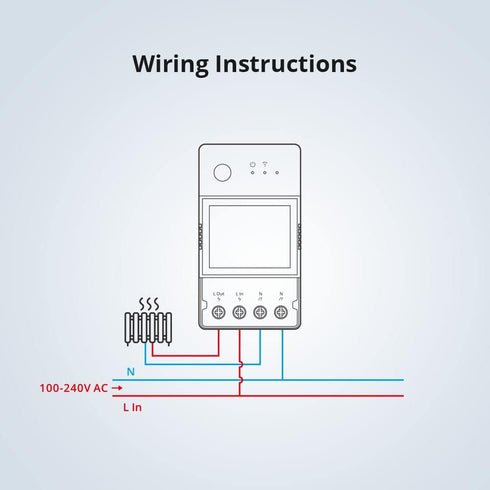 POWR316D Elite Smart Power Meter Switch Smart WiFi Wireless Light Switch with Energy Monitoring,Universal DIY Module for Smart Home, Compatible wi...