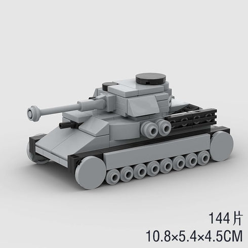 144PC Mini WW2 Army Tank Toys Building Kit Model Bricks Military Building Blocks Sets Educational Steam Toys for Boys Kids...