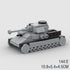 144PC Mini WW2 Army Tank Toys Building Kit Model Bricks Military Building Blocks Sets Educational Steam Toys for Boys Kids...