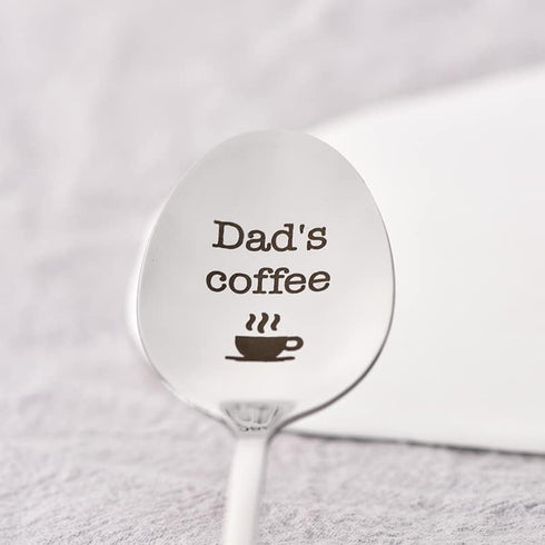 Dad Coffee Spoon Fathers Day Gift from Daughter Son, Dad Gifts for Mens Gifts for Father s Day Bonus Dads Father in Law Father's Day Gifts Ideas E...