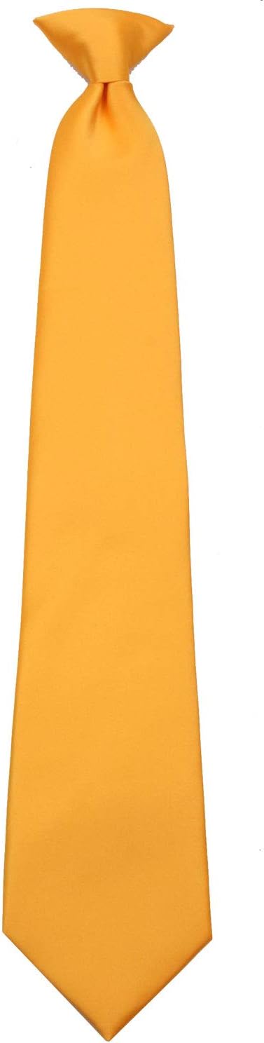 Mens Solid Color Clip On Easy to Remove Clip Necktie Ties...