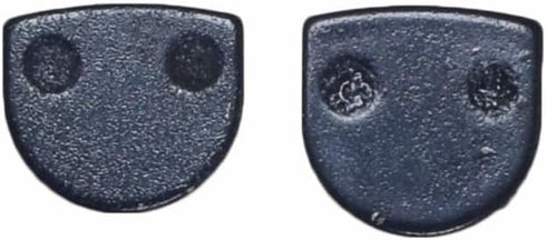 AlveyTech Rounded Disc Brake Pads for Mini Bike Standard & YK2 Flame Caliper (2-Pad Set) - Parts for 79cc 97cc Motovox MBX10 MBX11 Gas, Razor MX50...